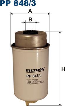 Filtron PP848/3 - Топливный фильтр autospares.lv