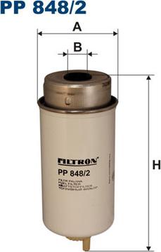 Filtron PP848/2 - Топливный фильтр autospares.lv