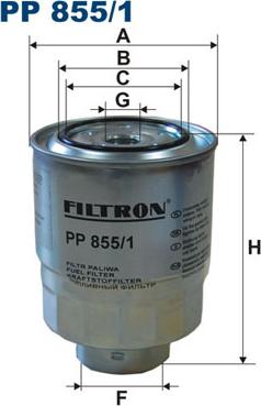 Filtron PP855/1 - Топливный фильтр autospares.lv