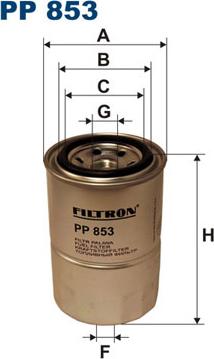 Filtron PP853 - Топливный фильтр autospares.lv