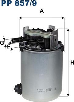 Filtron PP857/9 - Топливный фильтр autospares.lv