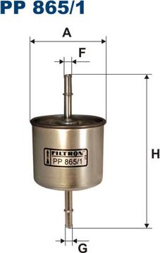 Filtron PP865/1 - Топливный фильтр autospares.lv