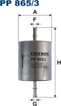Filtron PP865/3 - Топливный фильтр autospares.lv