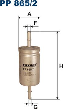 Filtron PP865/2 - Топливный фильтр autospares.lv