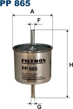 Filtron PP865 - Топливный фильтр autospares.lv
