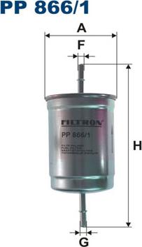 Filtron PP866/1 - Топливный фильтр autospares.lv