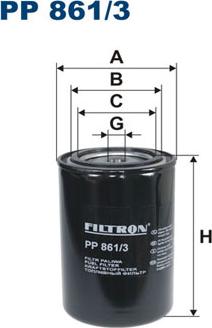 Filtron PP861/3 - Топливный фильтр autospares.lv