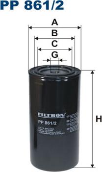 Filtron PP861/2 - Топливный фильтр autospares.lv