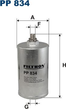 Filtron PP834 - Топливный фильтр autospares.lv