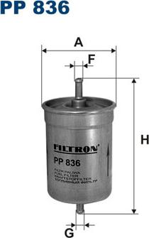 Filtron PP836 - Топливный фильтр autospares.lv
