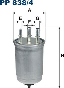 Filtron PP838/4 - Топливный фильтр autospares.lv