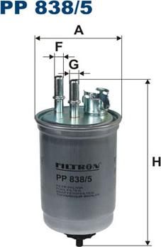 Filtron PP838/5 - Топливный фильтр autospares.lv