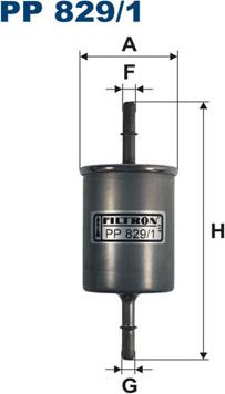 Filtron PP829/1 - Топливный фильтр autospares.lv