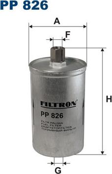 Filtron PP826 - Топливный фильтр autospares.lv