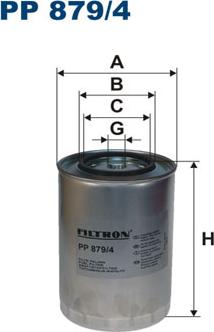 Filtron PP879/4 - Топливный фильтр autospares.lv