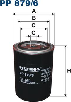 Filtron PP879/6 - Топливный фильтр autospares.lv