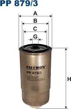 Filtron PP879/3 - Топливный фильтр autospares.lv