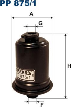 Filtron PP875/1 - Топливный фильтр autospares.lv