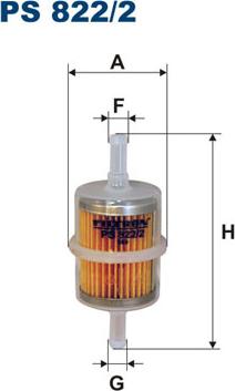 Filtron PS822/2 - Топливный фильтр autospares.lv