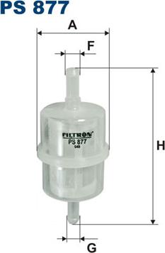 Filtron PS 877 - Топливный фильтр autospares.lv