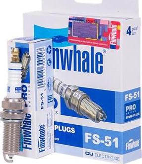 Finwhale FS51 - Свеча зажигания autospares.lv