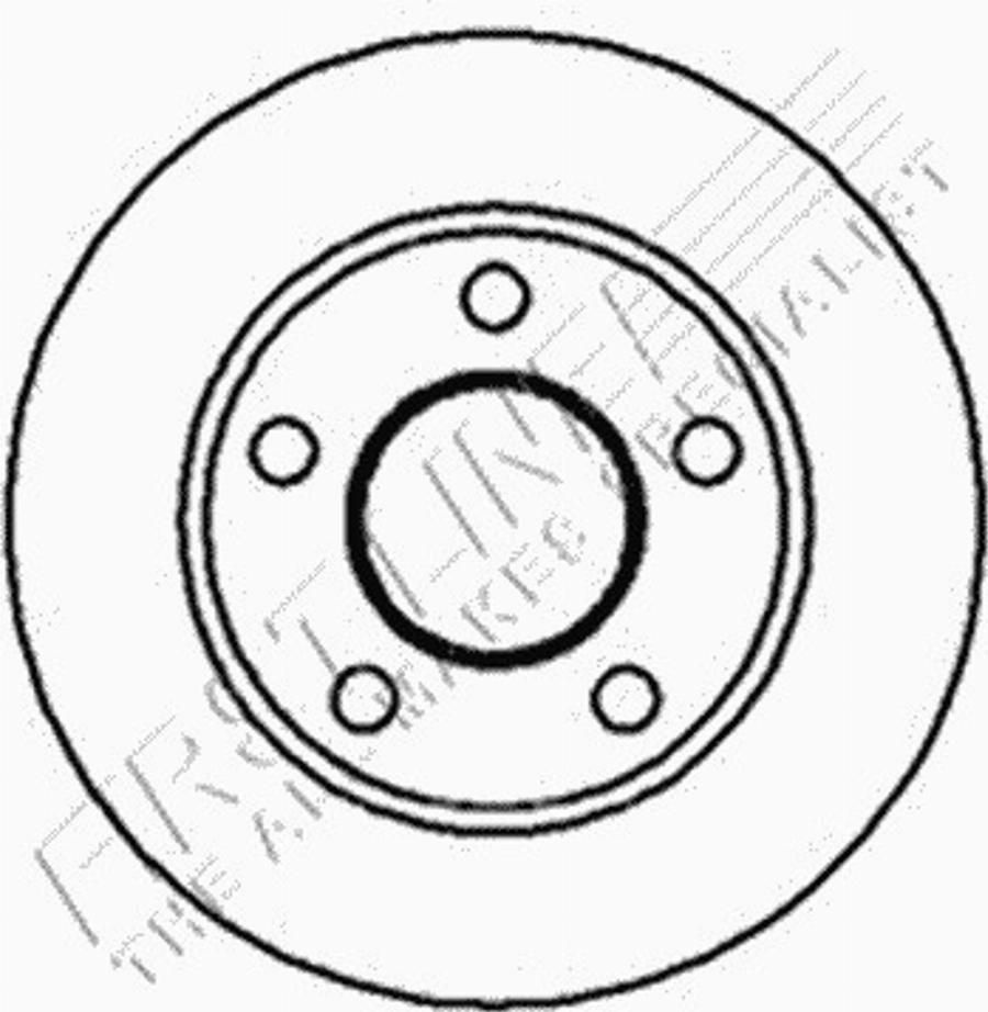 First Line FBD108 - Тормозной диск autospares.lv