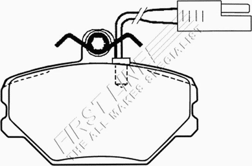 First Line FBP1041 - Тормозные колодки, дисковые, комплект autospares.lv