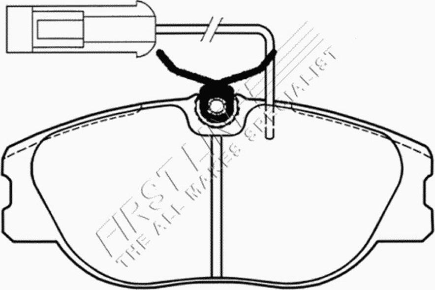 First Line FBP1189 - Тормозные колодки, дисковые, комплект autospares.lv