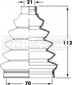 First Line FCB6067 - Пыльник, приводной вал autospares.lv