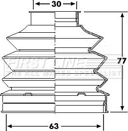 First Line FCB6195 - Пыльник, приводной вал autospares.lv