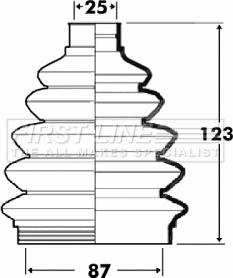 First Line FCB6105 - Пыльник, приводной вал autospares.lv