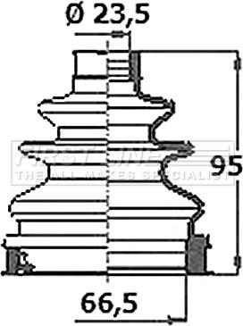 First Line FCB6388 - Пыльник, приводной вал autospares.lv