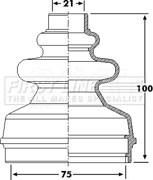 First Line FCB6241 - Пыльник, приводной вал autospares.lv