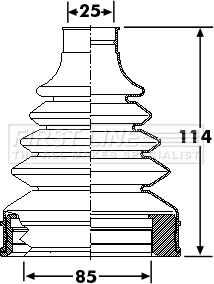 First Line FCB6269 - Пыльник, приводной вал autospares.lv