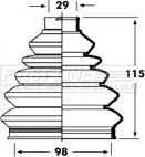 First Line FCB2354R - Пыльник, приводной вал autospares.lv