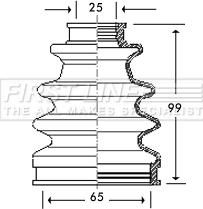 First Line FCB2785 - Пыльник, приводной вал autospares.lv