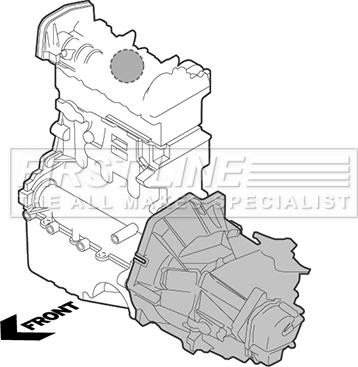 First Line FEM4122 - Подушка, опора, подвеска двигателя autospares.lv