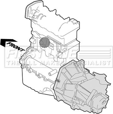 First Line FEM3913 - Подушка, опора, подвеска двигателя autospares.lv