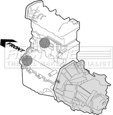 First Line FEM4340 - Подушка, опора, подвеска двигателя autospares.lv