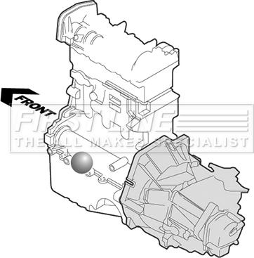 First Line FEM4242 - Подушка, опора, подвеска двигателя autospares.lv