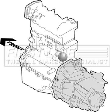 First Line FEM3128 - Подушка, опора, подвеска двигателя autospares.lv