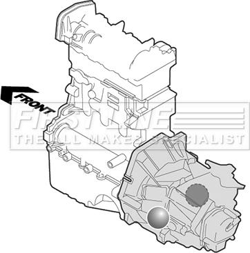 First Line FEM3196 - Подушка, опора, подвеска двигателя autospares.lv