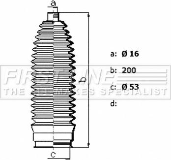 First Line FSG3483 - Комплект пыльника, рулевое управление autospares.lv