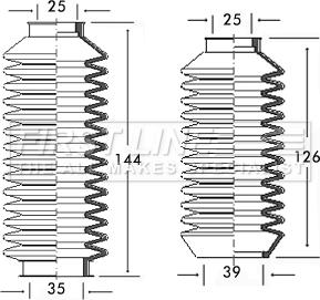 First Line FSG3074 - Комплект пыльника, рулевое управление autospares.lv