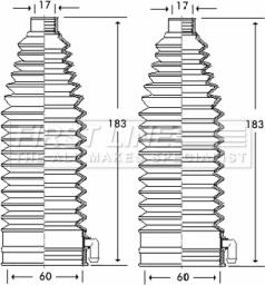 First Line FSG3247 - Комплект пыльника, рулевое управление autospares.lv