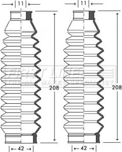 First Line FSG3255 - Комплект пыльника, рулевое управление autospares.lv