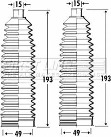 First Line FSG3263 - Комплект пыльника, рулевое управление autospares.lv