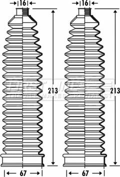 First Line FSG3279 - Комплект пыльника, рулевое управление autospares.lv