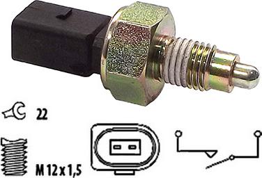 Fispa 3.234166 - Датчик, переключатель, фара заднего хода autospares.lv