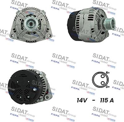 Fispa A12BH0551A2 - Генератор autospares.lv